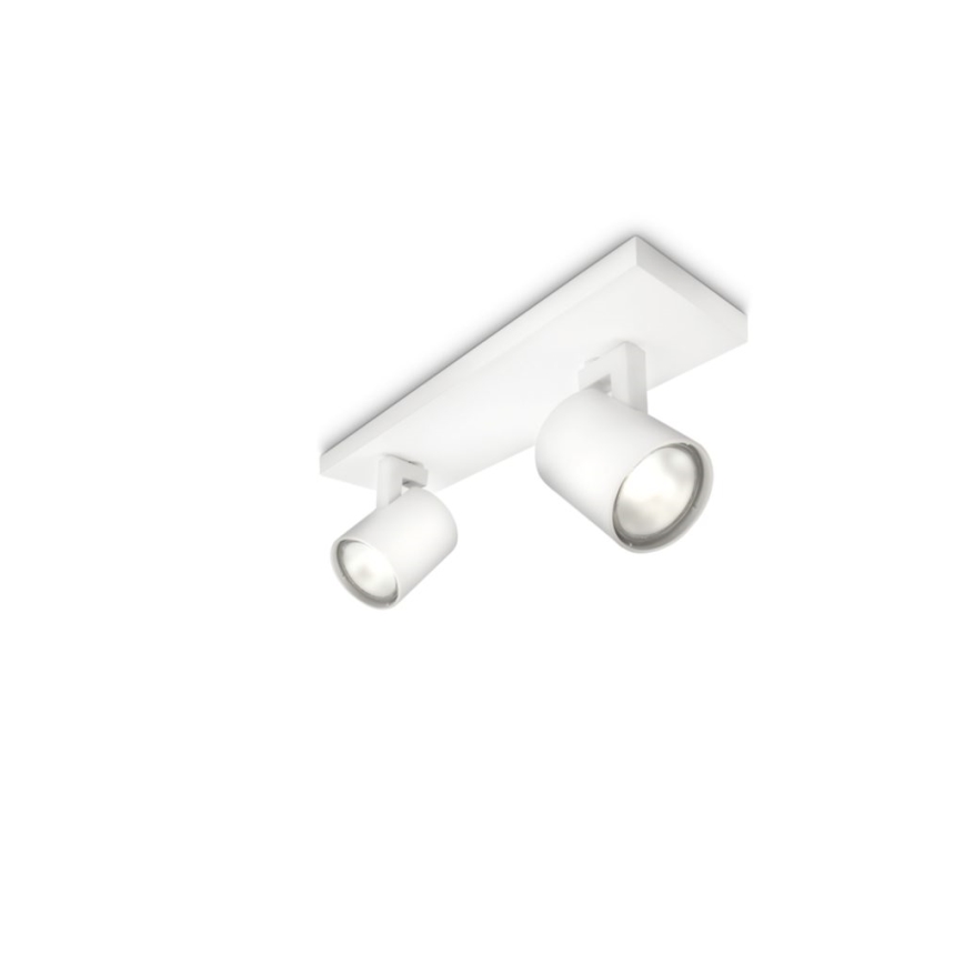 Philips - Spot LED RGBW cu intensitate reglabilă RUNNER 2xGU10/6,5W/230V 2700-6500K alb