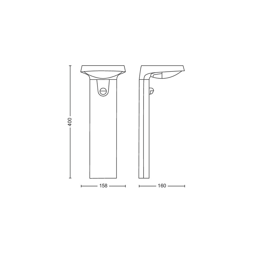 Philips - Lampă LED de exterior cu senzor LED/9W/230V 4000K IP44
