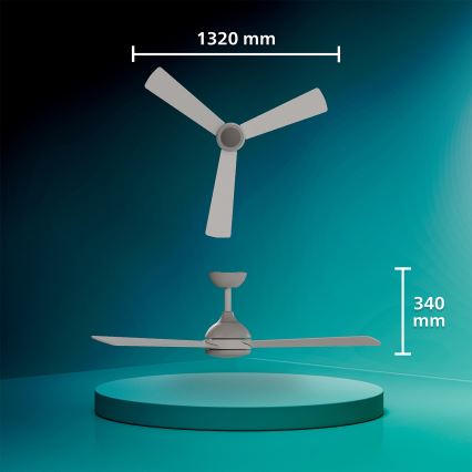 Philips - Ventilator de tavan dimmabil CIVX LED/24W/230V + telecomandă
