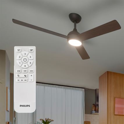 Philips - Ventilator de tavan LED dimabil CIVX LED/24W/230V + telecomandă