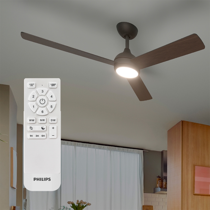 Philips - Ventilator de tavan LED dimabil CIVX LED/24W/230V + telecomandă