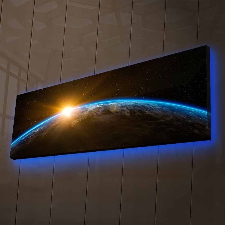 Pictură LED decorativă strălucitoare LED/1x9V 6LR61