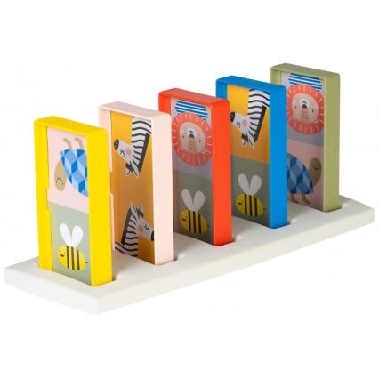 Piese domino pentru copii 4 în 1 animale Taf Toys