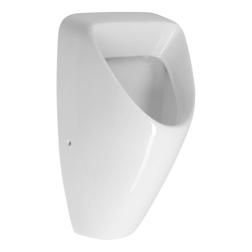 Pisoar Bruckner SCHWARN alimentare posterioară, evacuare posterioară, ceramică/alb