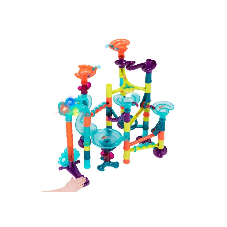 Pistă pentru bile de sticlă B-Toys MARBLE Deluxe 3xAG13