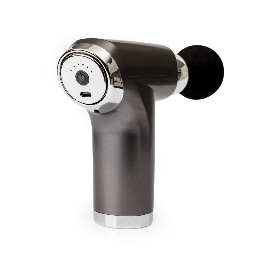 Pistolă de masaj reîncărcabilă cu 4 capete, 25W/5V, 1200 mAh