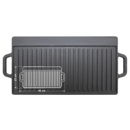 Placă de grătar cu două fețe 50x23 cm