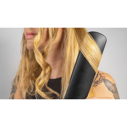 Placă de îndreptat păr cu abur cu afișaj LED Concept VZ6010 ELITE STEAM BOOST 54W/230V negru