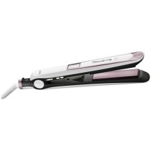 Placă de îndreptat părul cu afișaj LCD Rowenta PREMIUM CARE 32W/230V roz/alb