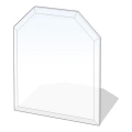 Placă de sticlă pentru șemineu 1200x1000x8 mm