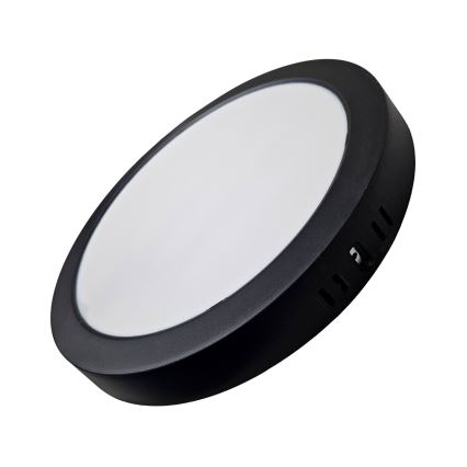 Plafoineră LED ROUND LED/24W/230V 4000K d. 28,8 cm negru