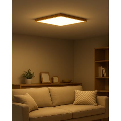 Plafonier LED, 40W, 230V, 3000/4000/6500K, 50x50 cm, bej