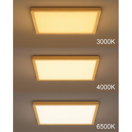 Plafonier LED, 40W, 230V, 3000/4000/6500K, 50x50 cm, bej