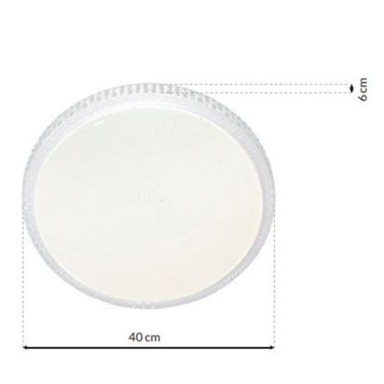 Plafonier LED dimabil CRUZ LED/40W/230V 2000lm cu telecomandă