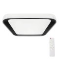 Plafonier LED dimabil QUADRO LED/38W/230V 3000-6000K alb/negru + telecomandă