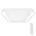 Plafonier LED dimabil QUADRO LED/66W/230V 3000-6000K alb + telecomandă