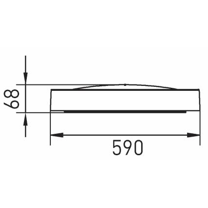 Plafonier LED dimabil SAMER LED/40W/230V 2900-6000K cu telecomandă
