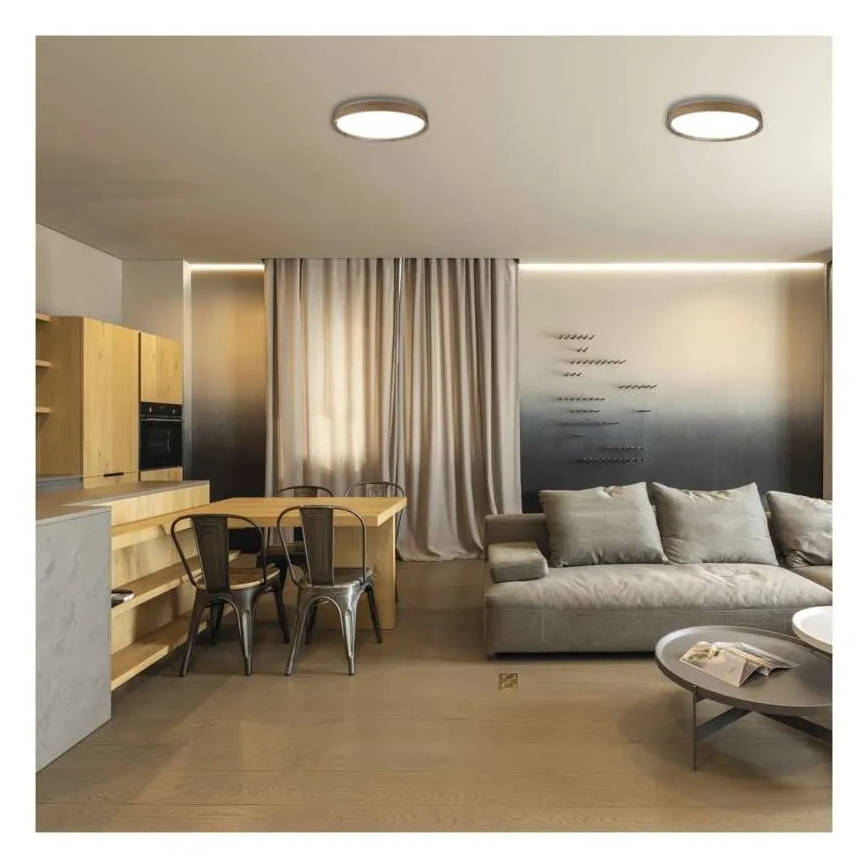 Plafonieră LED dimmabilă ILVI LED/30W/230V 2700-6500K diametru 40 cm bej + telecomandă