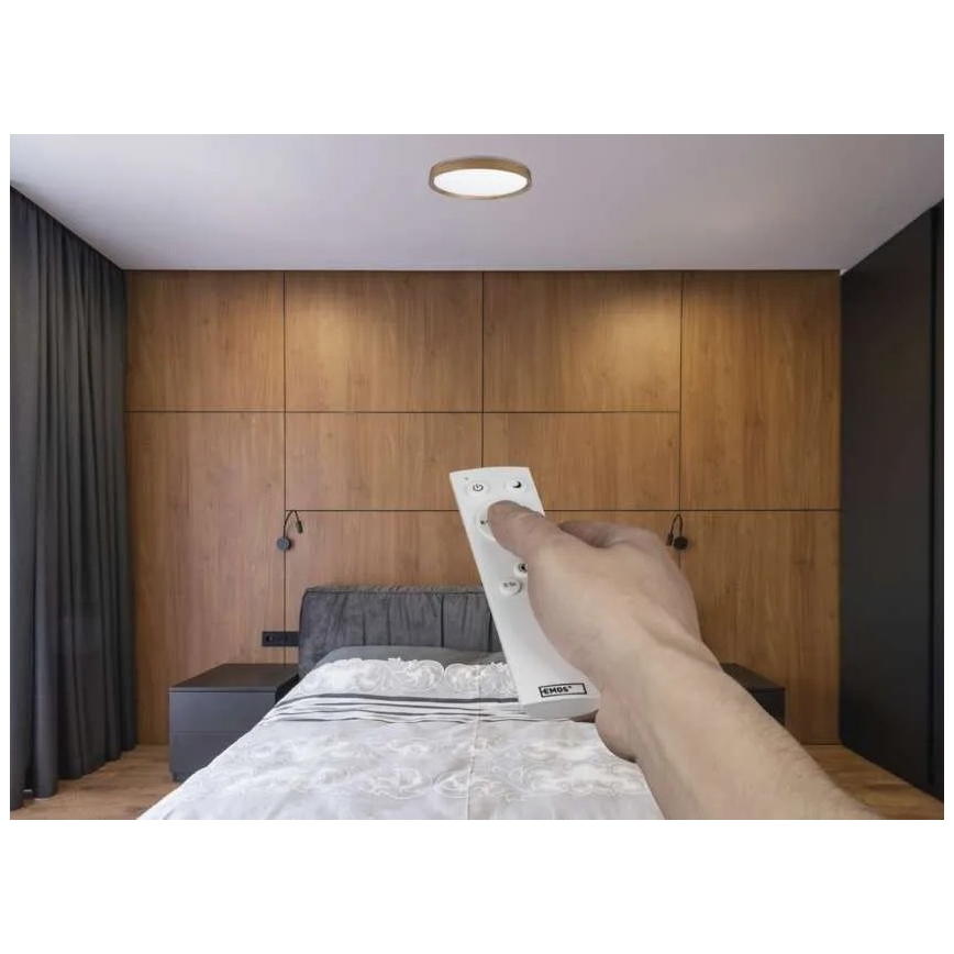 Plafonieră LED dimmabilă ILVI LED/30W/230V 2700-6500K diametru 40 cm bej + telecomandă