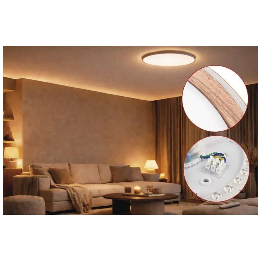 Plafonieră LED dimmabilă ILVI LED/30W/230V 2700-6500K diametru 40 cm bej + telecomandă