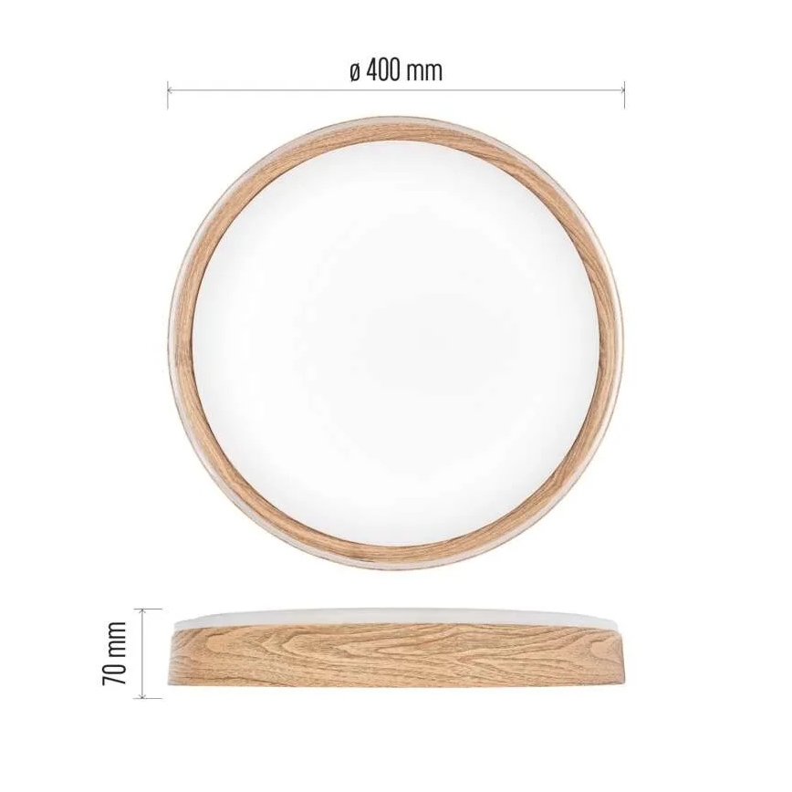 Plafonieră LED dimmabilă ILVI LED/30W/230V 2700-6500K diametru 40 cm bej + telecomandă