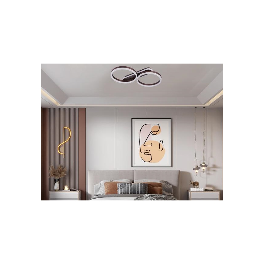 Plafonier LED reglabil LED/60W/230V 3000-6500K + telecomandă