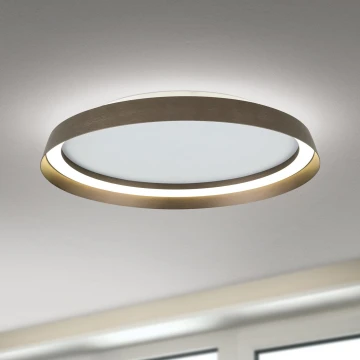Plafonier LED reglabil MANTA LED/38W/230V 2700/3000/4000K diametru 45 cm maro