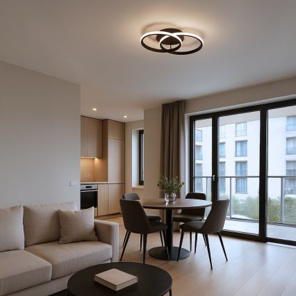 Plafonier LED TITANO LED/12W/230V negru