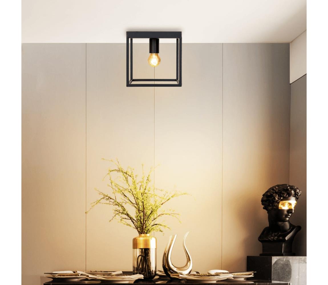 Plafonieră 1xE27/40W/230V negru