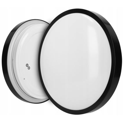 Plafonieră 2x E27, 40W, 230V, Ø 29,5 cm, neagră