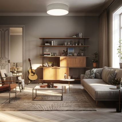 Plafonieră 2xE27/40W/230V, Ø 38 cm, bej