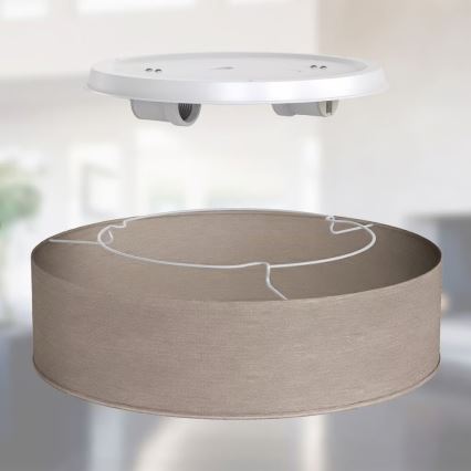 Plafonieră 2xE27/40W/230V, Ø 38 cm, bej