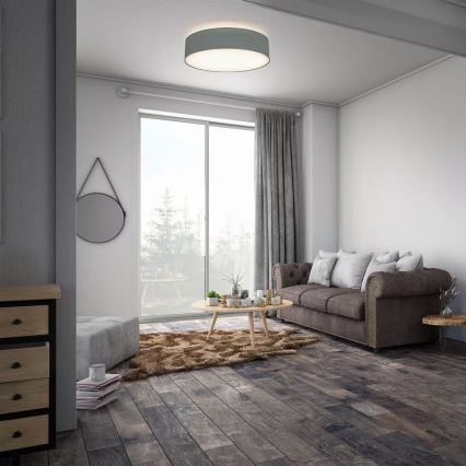 Plafonieră 2xE27/40W/230V, Ø 38 cm, gri