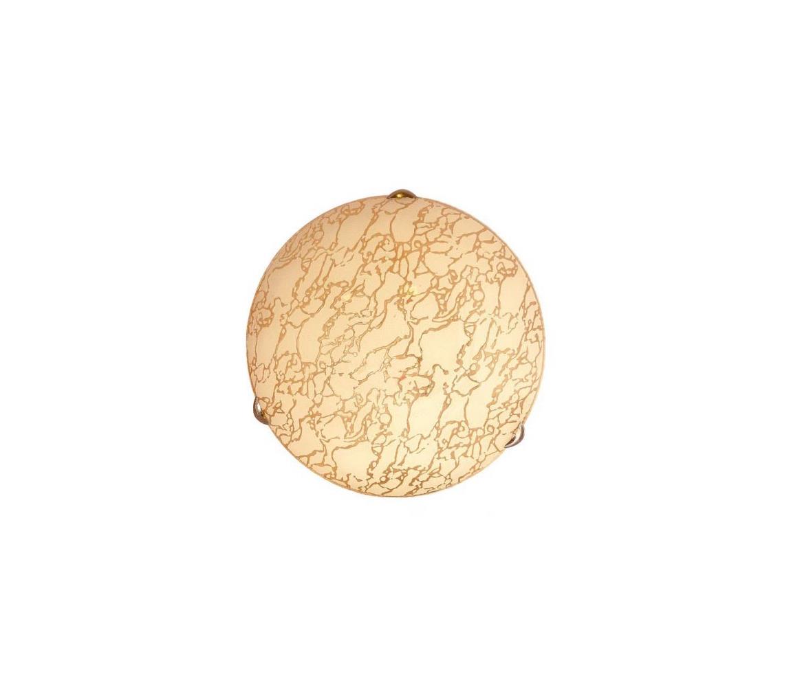 Plafonieră 2xE27/60W/230V auriu