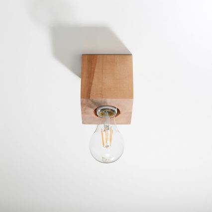 Plafonieră ABEL 1xE27/60W/230V lemn