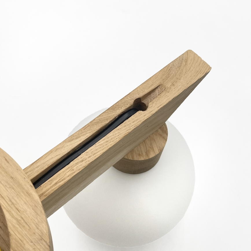 Plafonieră aplicată ANTONIO 2xG9/5W/230V stejar/alb