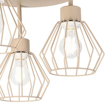 Plafonieră aplicată AUDREY 3xE27/15W/230V bej