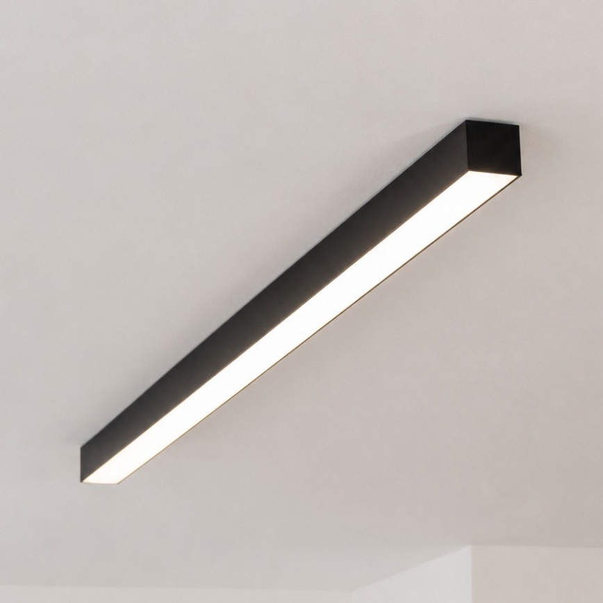Brilagi - Plafonieră LED aplicată FULLDAY, 20/30/40 W, 230 V, 2700/4000/6000 K, 120 cm, negru