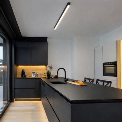 Brilagi - Plafonieră LED aplicată FULLDAY, 20/30/40 W, 230 V, 2700/4000/6000 K, 120 cm, negru