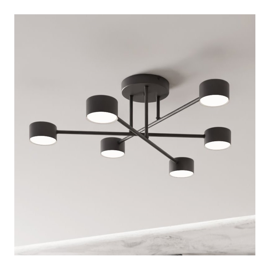 Plafonieră aplicată HALO 6xGX53/10W/230V neagră