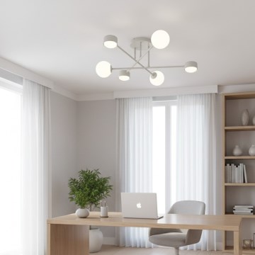 Plafonieră aplicată HOLON 3xG9/8W/230V + 3xGX53/12W albă