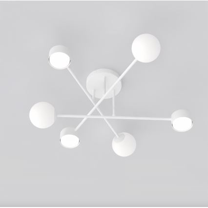 Plafonieră aplicată HOLON 3xG9/8W/230V + 3xGX53/12W albă