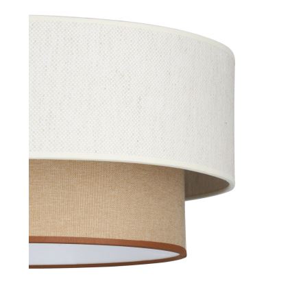 Plafonieră aplicată NATIA, 1x E27/60W/230V, Ø 45 cm, alb/maro