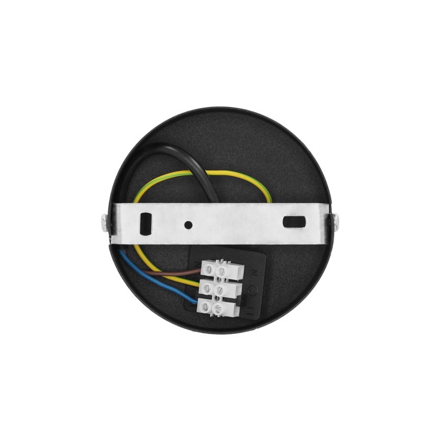 Plafonieră aplicată SARTA, 1xE27/60W/230V, Ø 45 cm, negru/jută