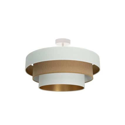 Plafonieră aplicată WENTA 1xE27/60W/230V, Ø 50 cm, alb/maro