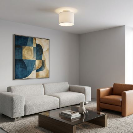 Plafonieră ARDEN, 1 x E27, 15 W, 230 V, Ø 18 cm, albă