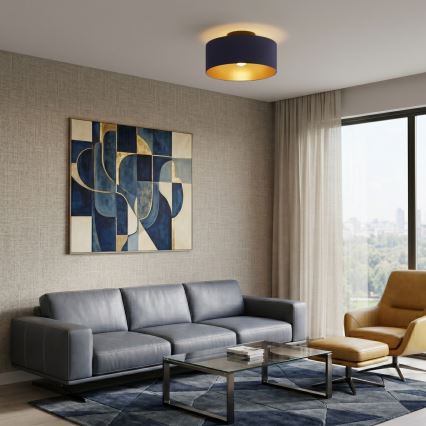 Plafonieră ARDEN, 1 x E27, 15 W, 230 V, Ø 40 cm, albastru