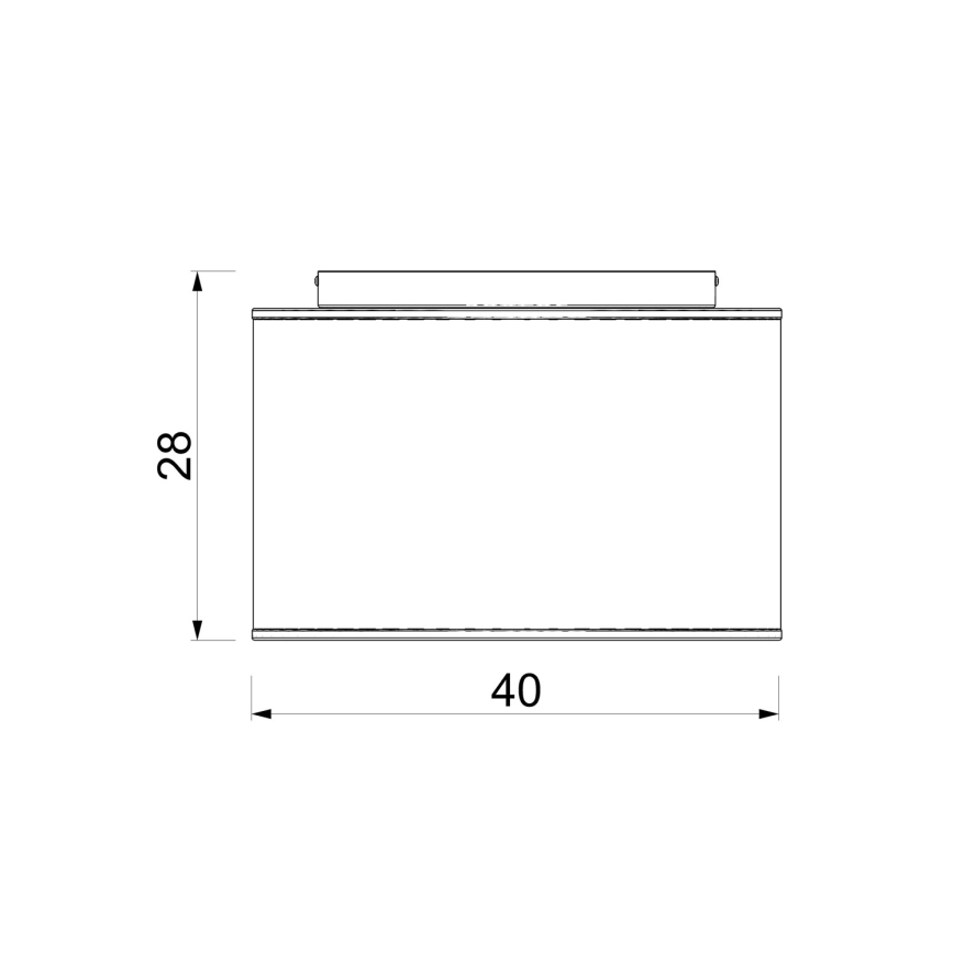 Plafonieră ARDEN, 1x E27, 15 W, 230 V, Ø 40 cm, albă