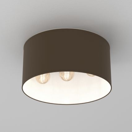 Plafonieră ARDEN 3xE27/15W/230V, Ø 40 cm, bej/maro