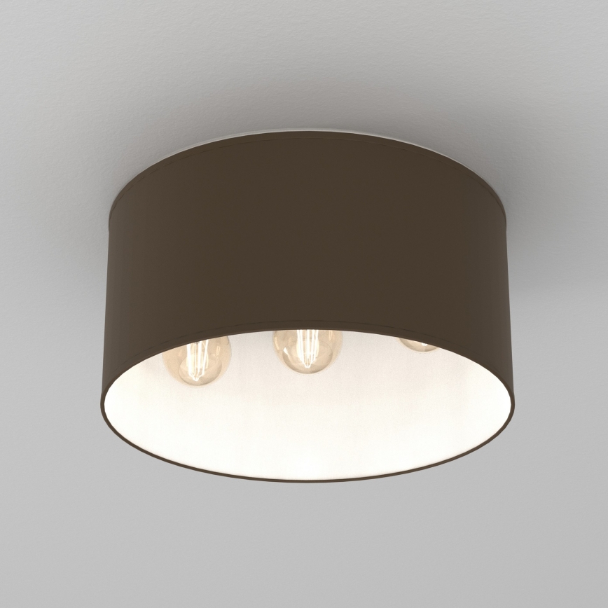 Plafonieră ARDEN 3xE27/15W/230V, Ø 40 cm, bej/maro